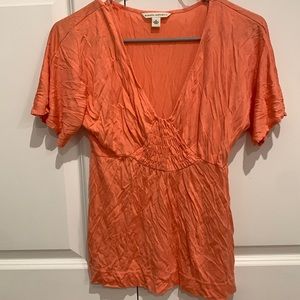 Banana Republic Orange 3/4 sleeve shirt - size small